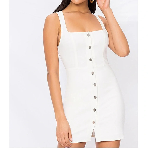 Revolve Superdown Demi Button Up Mini Dress - Picture 1 of 5